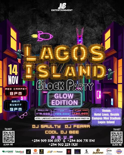 Lagos Island Block Party Brings the Glow Edition to Lagos This November Lagos Island Block Party Brings the Glow Edition to Lagos This November